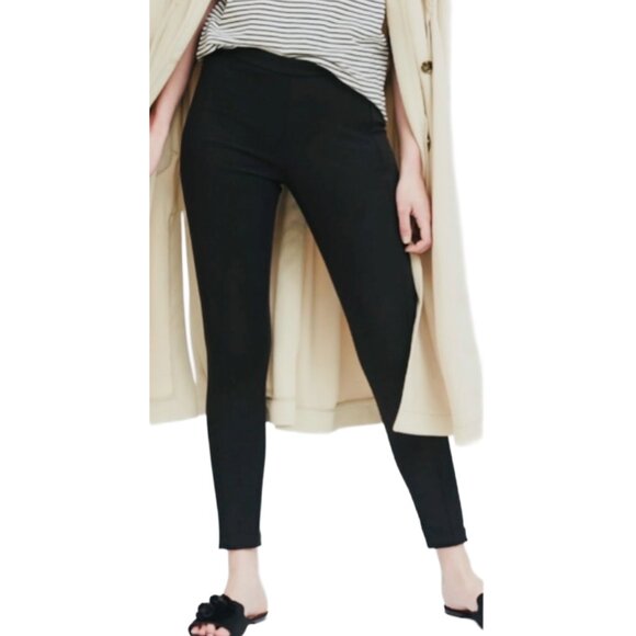 Banana Republic Black Devon Style Legging, Stretch Ankle Pants. - Picture 1 of 4